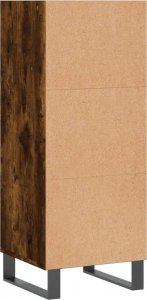 vidaXL Szafka, przydymiony dąb, 34,5x32,5x90 cm 6