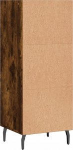 vidaXL Szafka, przydymiony dąb, 34,5x32,5x90 cm 6