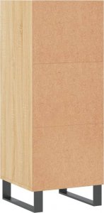 vidaXL Szafka, dąb sonoma, 34,5x32,5x90 cm 6