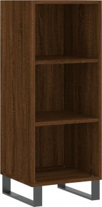 vidaXL Szafka, brązowy dąb, 34,5x32,5x90 cm, materiał drewnopochodny 2