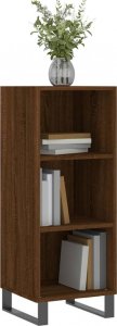 vidaXL Szafka, brązowy dąb, 34,5x32,5x90 cm, materiał drewnopochodny 3