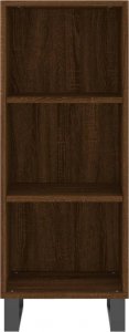 vidaXL Szafka, brązowy dąb, 34,5x32,5x90 cm, materiał drewnopochodny 4