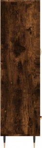 vidaXL Wysoka szafka, przydymiony dąb, 69,5x31x115 cm 7