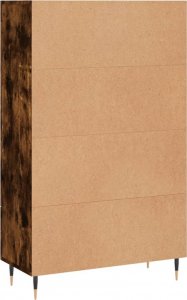 vidaXL Wysoka szafka, przydymiony dąb, 69,5x31x115 cm 8