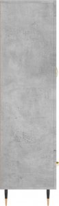 vidaXL Wysoka szafka, szarość betonu, 69,5x31x115 cm 7