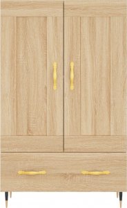 vidaXL Wysoka szafka, dąb sonoma, 69,5x31x115 cm 5