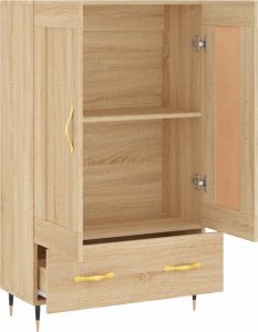 vidaXL Wysoka szafka, dąb sonoma, 69,5x31x115 cm 6