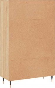 vidaXL Wysoka szafka, dąb sonoma, 69,5x31x115 cm 8