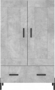 vidaXL Wysoka szafka, szarość betonu, 69,5x31x115 cm 5