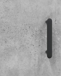 vidaXL Wysoka szafka, szarość betonu, 69,5x31x115 cm 9