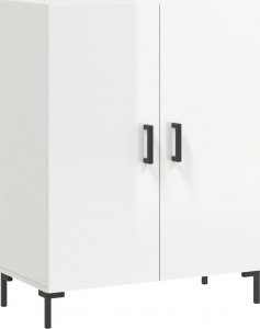 vidaXL Szafka, biała, połysk, 69,5x34x90 cm 2