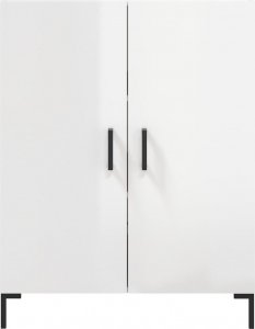 vidaXL Szafka, biała, połysk, 69,5x34x90 cm 5