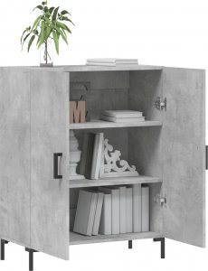 vidaXL Szafka, szarość betonu, 69,5x34x90 cm 4