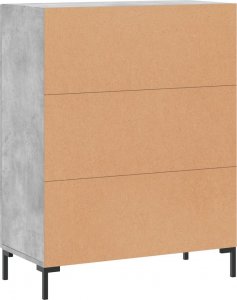 vidaXL Szafka, szarość betonu, 69,5x34x90 cm 8