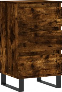 vidaXL Komoda, przydymiony dąb, 40x35x70 cm, materiał drewnopochodny 2