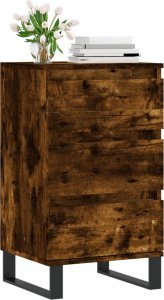 vidaXL Komoda, przydymiony dąb, 40x35x70 cm, materiał drewnopochodny 3