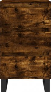 vidaXL Komoda, przydymiony dąb, 40x35x70 cm, materiał drewnopochodny 5