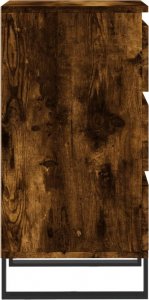 vidaXL Komoda, przydymiony dąb, 40x35x70 cm, materiał drewnopochodny 7