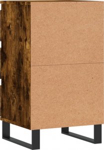 vidaXL Komoda, przydymiony dąb, 40x35x70 cm, materiał drewnopochodny 8