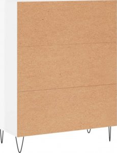 vidaXL Szafka, biała, połysk, 69,5x34x90 cm 8