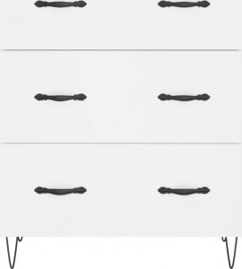 vidaXL Szafka, biała, 69,5x34x90 cm 5