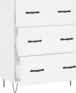 vidaXL Szafka, biała, 69,5x34x90 cm 6