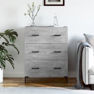 vidaXL Szafka, szarość betonu, 69,5x34x90 cm, materiał drewnopochodny 1