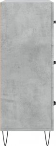 vidaXL Szafka, szarość betonu, 69,5x34x90 cm 7