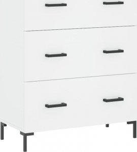 vidaXL Szafka, biała, 69,5x34x90 cm, materiał drewnopochodny 2