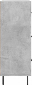 vidaXL Szafka, szarość betonu, 69,5x34x90 cm, materiał drewnopochodny 7