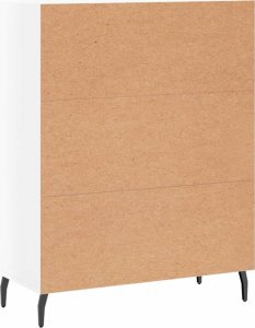 vidaXL Szafka, biała, połysk, 69,5x34x90 cm 8