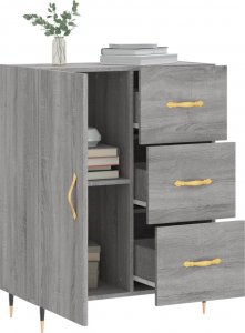 vidaXL Szafka, szary dąb sonoma, 69,5x34x90cm 4