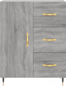 vidaXL Szafka, szary dąb sonoma, 69,5x34x90cm 5