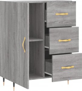 vidaXL Szafka, szary dąb sonoma, 69,5x34x90cm 6