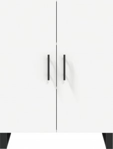 vidaXL Szafka, biała, 69,5x34x90 cm 5