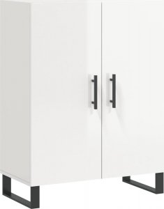 vidaXL Szafka, biała, połysk, 69,5x34x90 cm 2