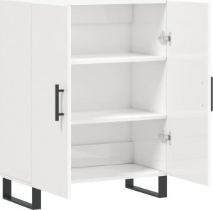 vidaXL Szafka, biała, połysk, 69,5x34x90 cm 6