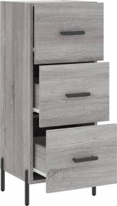 vidaXL Szafka, szary dąb sonoma, 34,5x34x90 cm 5