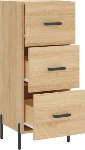 vidaXL Szafka, dąb sonoma, 34,5x34x90 cm 5