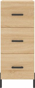 vidaXL Szafka, dąb sonoma, 34,5x34x90 cm 6