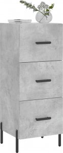 vidaXL Szafka, szarość betonu, 34,5x34x90 cm 3