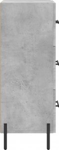 vidaXL Szafka, szarość betonu, 34,5x34x90 cm 7