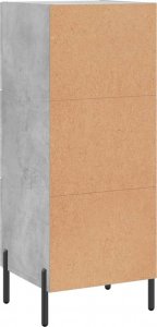 vidaXL Szafka, szarość betonu, 34,5x34x90 cm 8