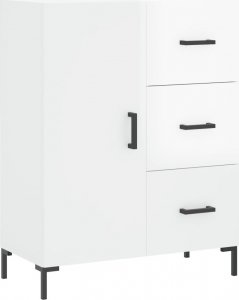 vidaXL Szafka biała połysk 69,5x34x90 cm 2