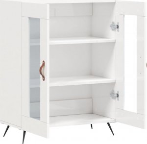 vidaXL Szafka, biała, połysk, 69,5x34x90 cm 6