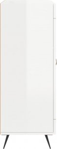 vidaXL Szafka, biała, połysk, 69,5x34x90 cm 7