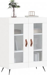 vidaXL Szafka, biała, 69,5x34x90 cm, materiał drewnopochodny 3