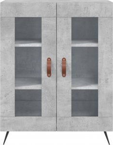 vidaXL Szafka, szarość betonu, 69,5x34x90 cm 5