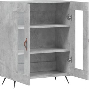vidaXL Szafka, szarość betonu, 69,5x34x90 cm 6