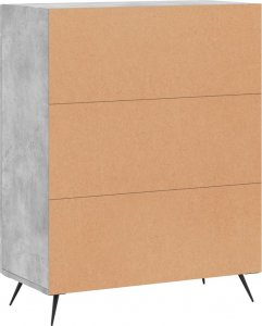 vidaXL Szafka, szarość betonu, 69,5x34x90 cm 8